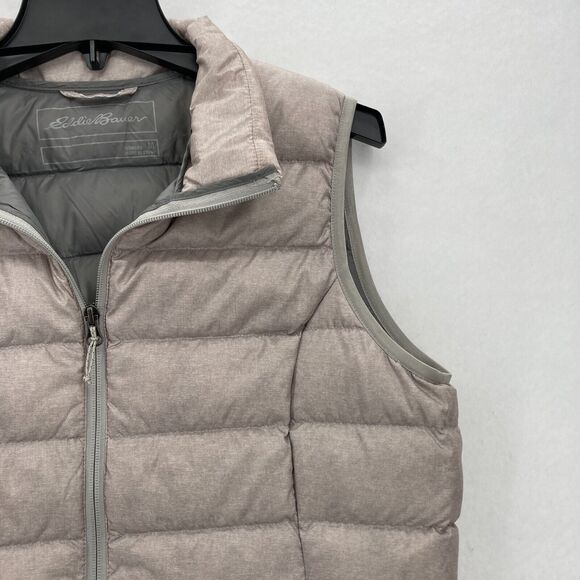 Eddie Bauer EB650 Goose Down Puffer Vest Women's Medium Beige Outdoor Travel - Picture 3 of 11
